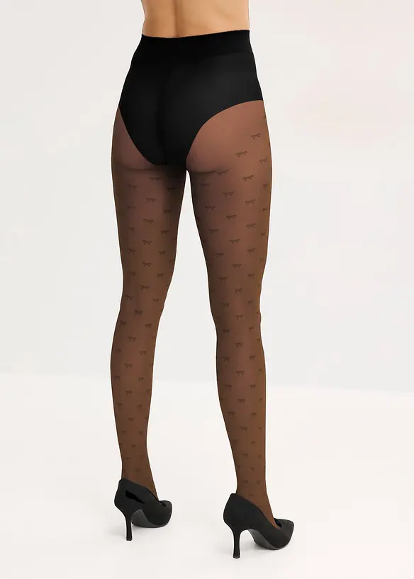 Punčochov&eacute; kalhoty s pohodln&yacute;m lemem, 20 DEN, bonprix