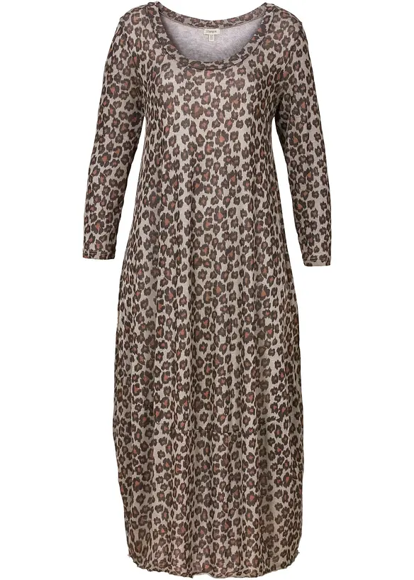 Úpletové midi šaty, bonprix