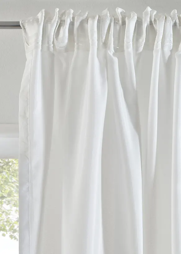 Záclona z recyklovaného materiálu (2 ks v balení), bonprix