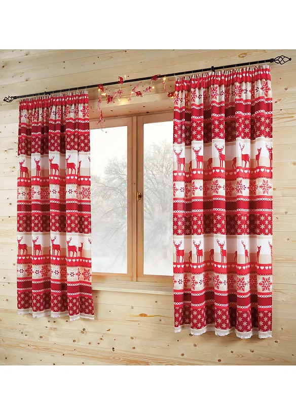 Závěs s potiskem losů (1 ks v balení), bonprix