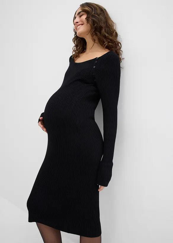 Těhotenské a kojicí šaty z pleteniny, bonprix