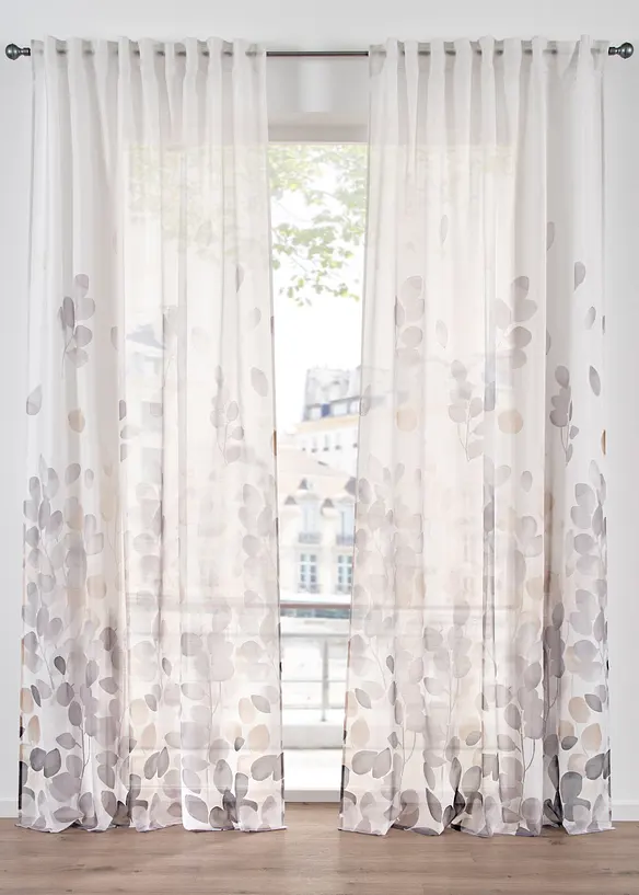 Záclona s potiskem (1 ks v balení), bonprix