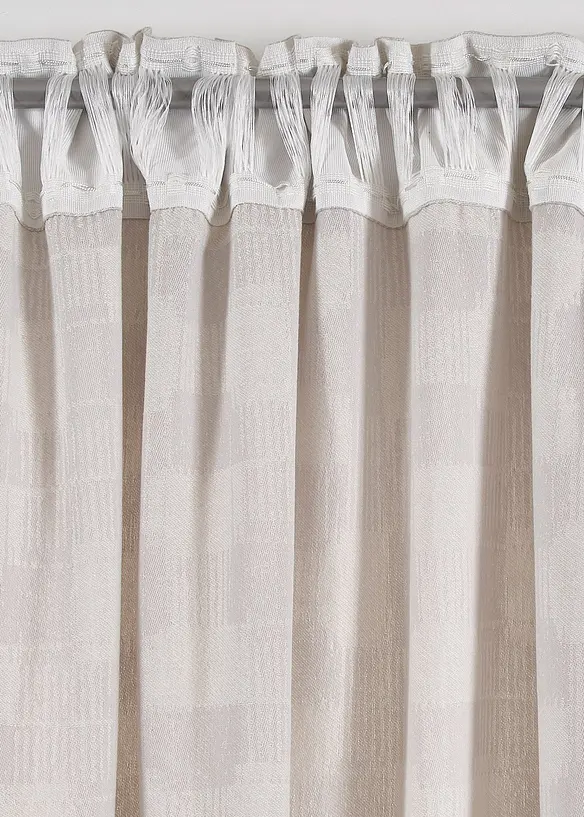 Žakárový závěs z organické bavlny (1 ks v balení), bonprix