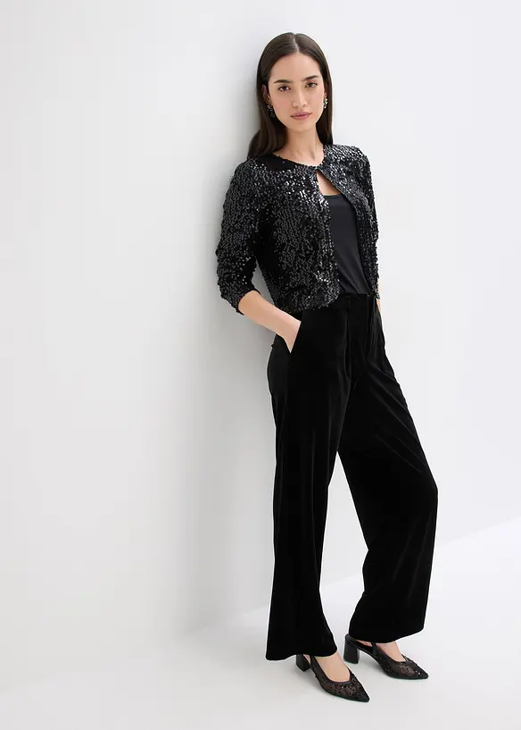 Kabátek s pajetkami, bonprix