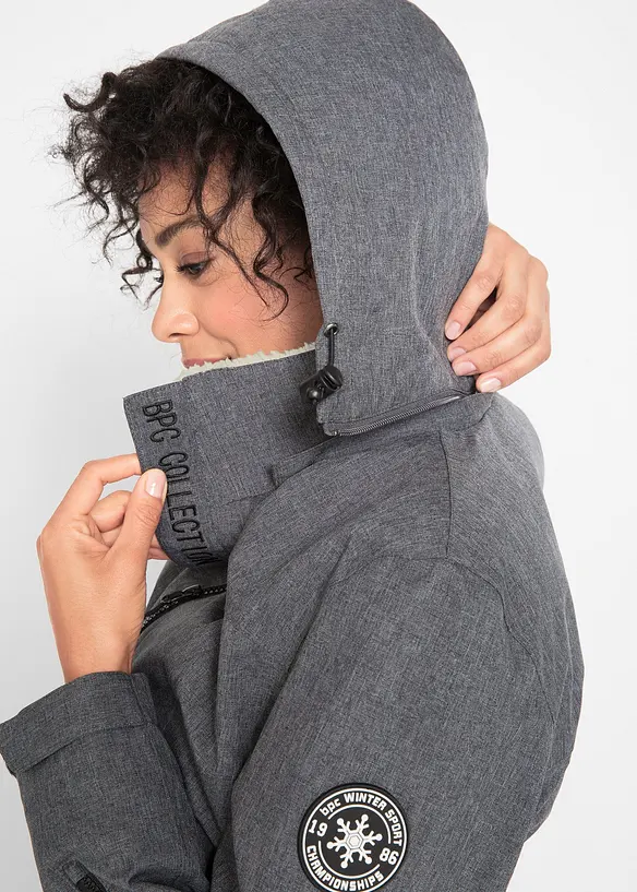 Funkčn&iacute; outdoorov&aacute; bunda s medv&iacute;dkov&yacute;m fl&iacute;sem, nepromokav&aacute;, bonprix