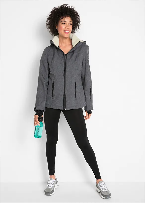 Funkčn&iacute; outdoorov&aacute; bunda s medv&iacute;dkov&yacute;m fl&iacute;sem, nepromokav&aacute;, bonprix