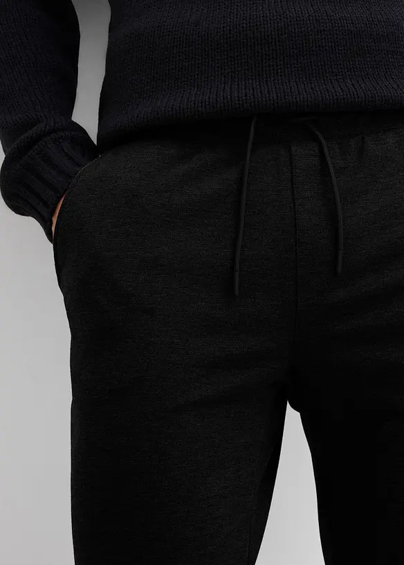 Elegantn&iacute; super strečov&eacute; kalhoty s pohodln&yacute;m pasem, Slim Fit, bonprix