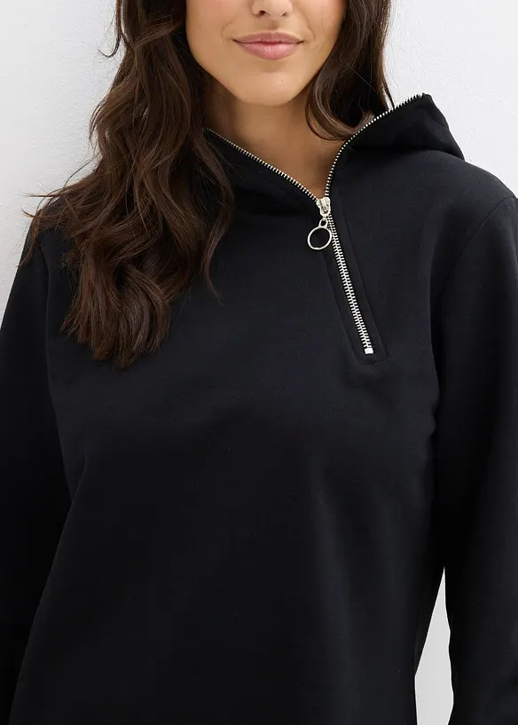 Šaty z teplákoviny z bavlněné směsi, bonprix