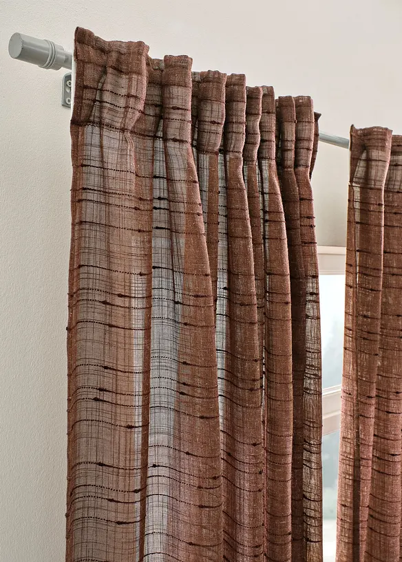 Záclona se strukturou, v mnoha velikostech (1 ks v balení), bonprix