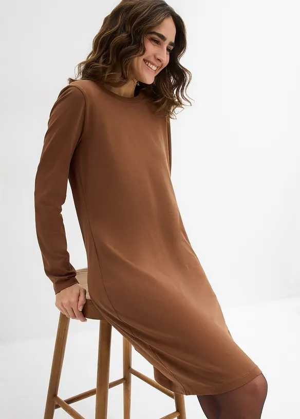 Žerzejové šaty z bavlny se strečem (2 ks v balení), bonprix