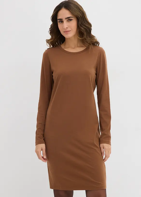 Žerzejové šaty z bavlny se strečem (2 ks v balení), bonprix