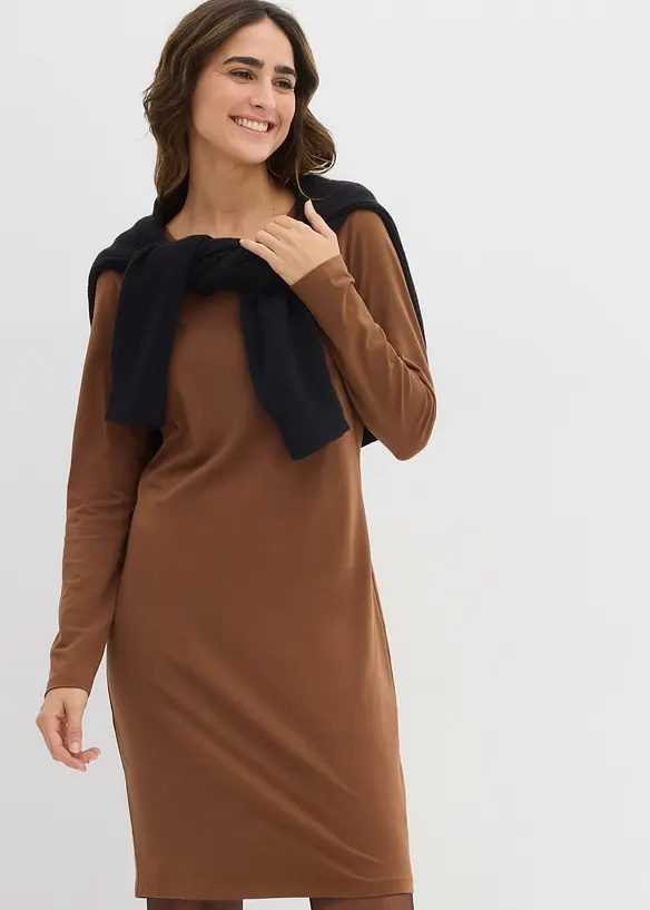 Žerzejové šaty z bavlny se strečem (2 ks v balení), bonprix