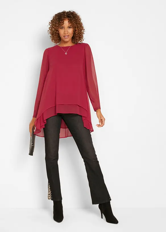 Dlouh&aacute; tunika, vzadu prodloužen&aacute;, bonprix