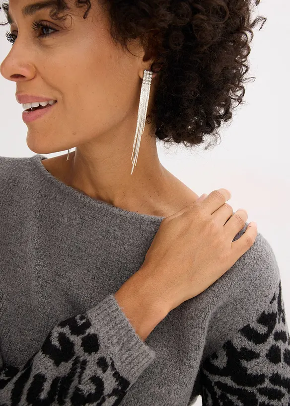 Svetr s leopardím vzorem, bonprix