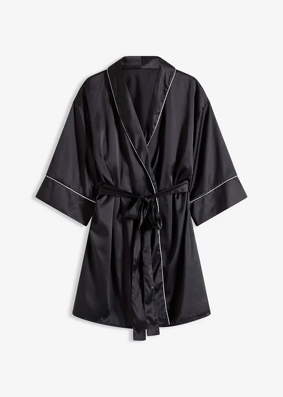 Saténové kimono s lesklým efektem, bonprix