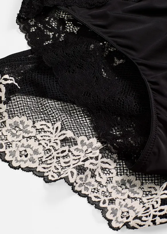 Kalhotky z dvoubarevné krajky (2 ks v balení), bonprix