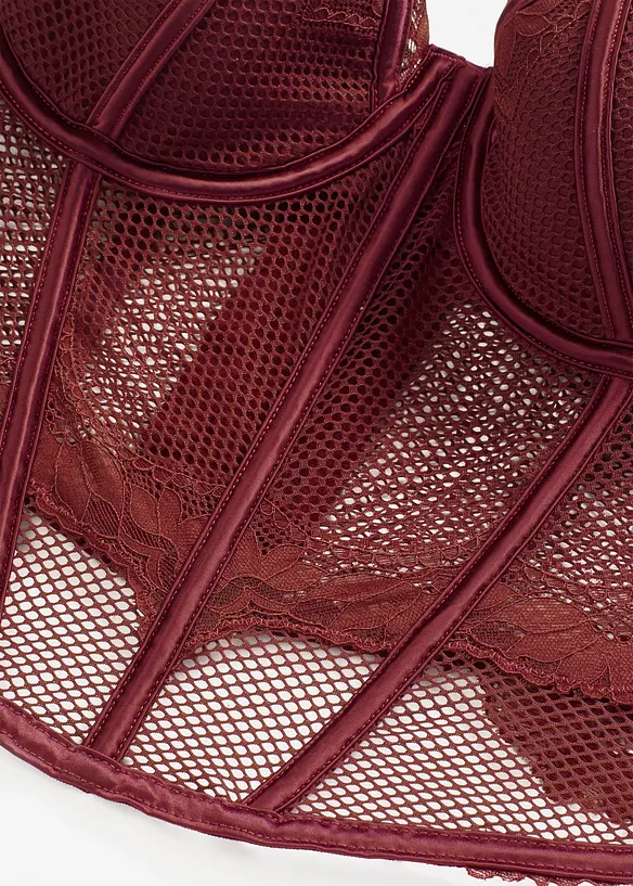 Korzet s elegantní krajkou, bonprix