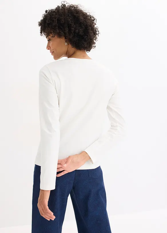 Tričko s dlouhým rukávem a natištěným motivem, bonprix