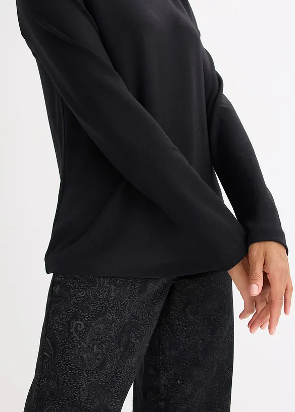 Triko se zvlněnými okraji, z materiálu Punto di Roma, bonprix