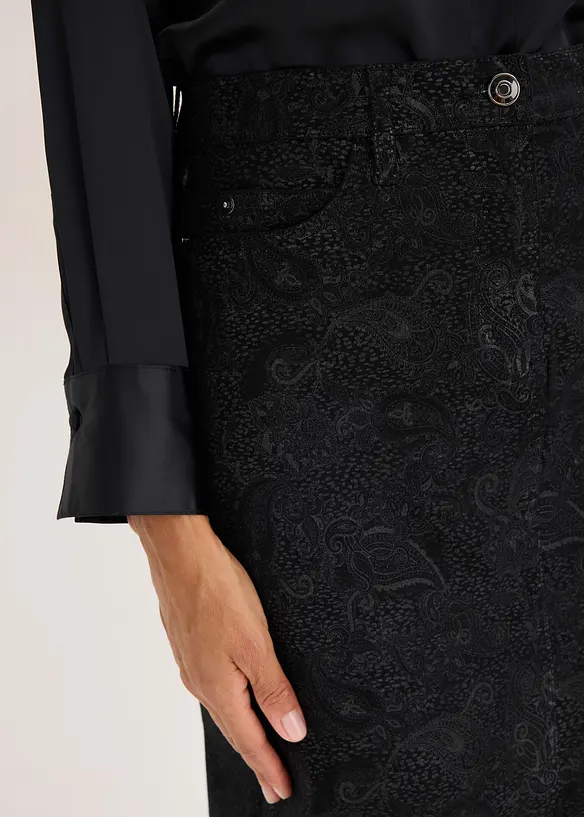 Strečová sukně z bavlny, bonprix