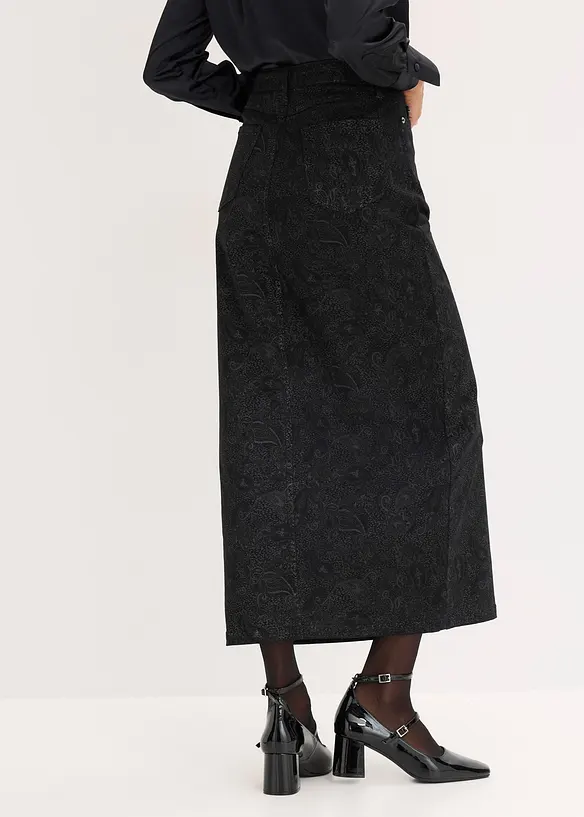 Strečová sukně z bavlny, bonprix