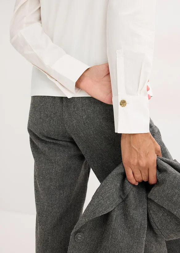 Bavlněné tričko, s dlouhými rukávy z popelínu, bonprix