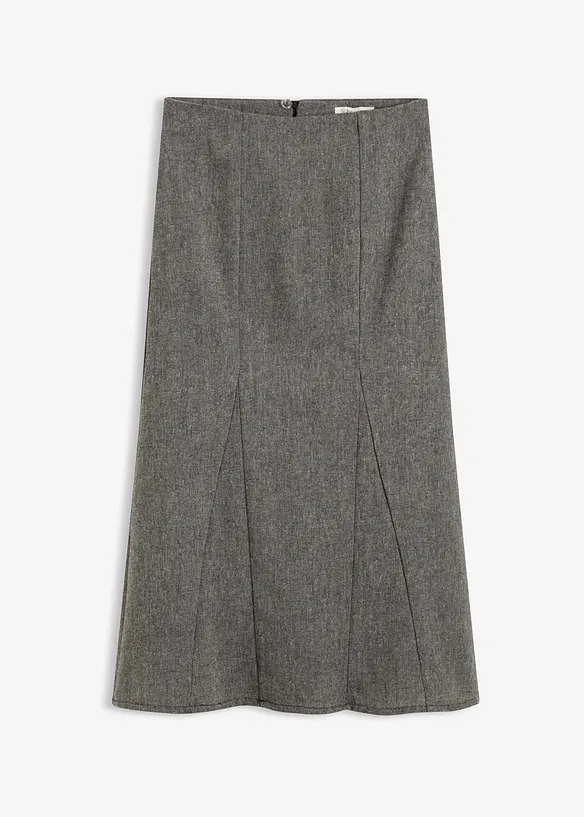 Godetová sukně s tvídovým vzhledem, bonprix