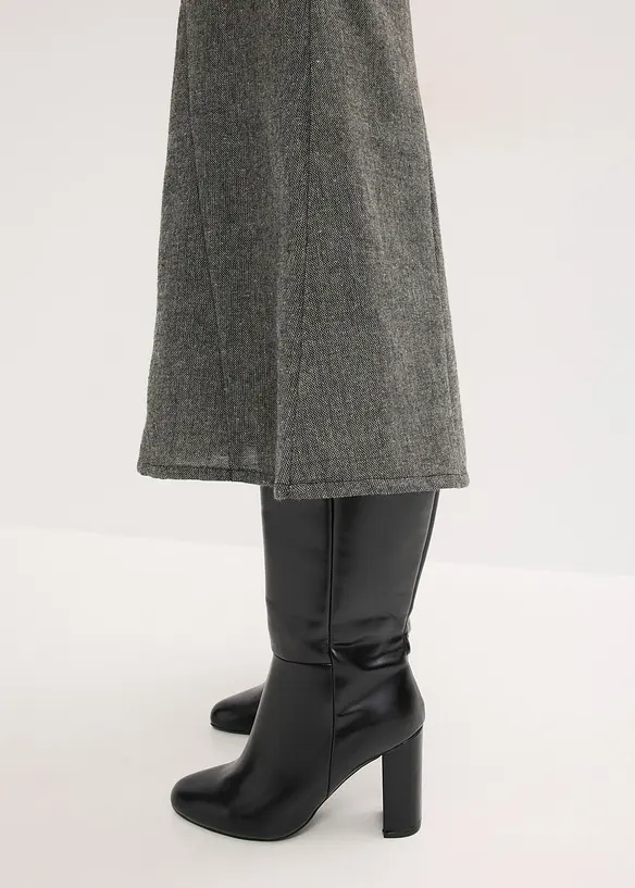 Godetová sukně s tvídovým vzhledem, bonprix