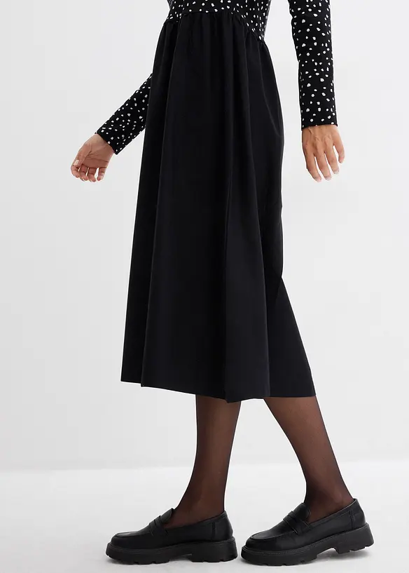 Šaty z různých materiálů z čisté bavlny, bonprix