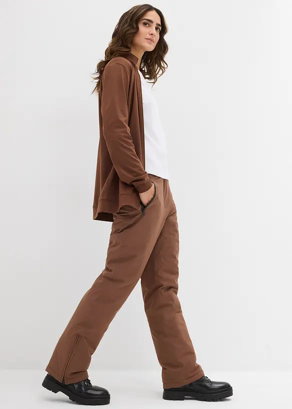 Funkční lyžařské kalhoty, s teplým vatováním a sněhovou manžetou, bonprix