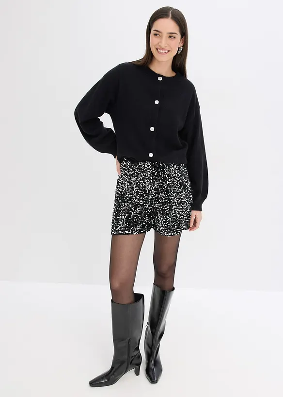 Pletený kabátek s ozdobnými knoflíky, bonprix