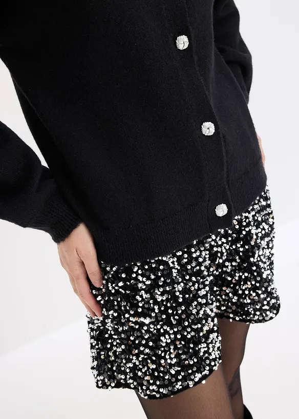 Pletený kabátek s ozdobnými knoflíky, bonprix