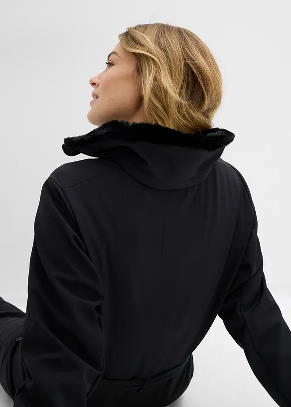 Softshellový lyžařský overal s teplou podšívkou, voděodolný, bonprix