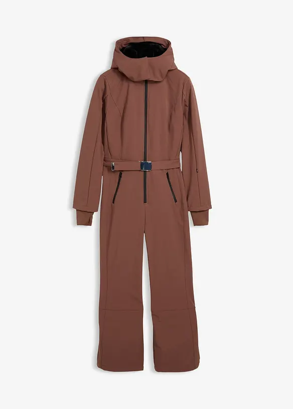 Softshellov&yacute; lyžařsk&yacute; overal s teplou pod&scaron;&iacute;vkou, voděodoln&yacute;, bonprix