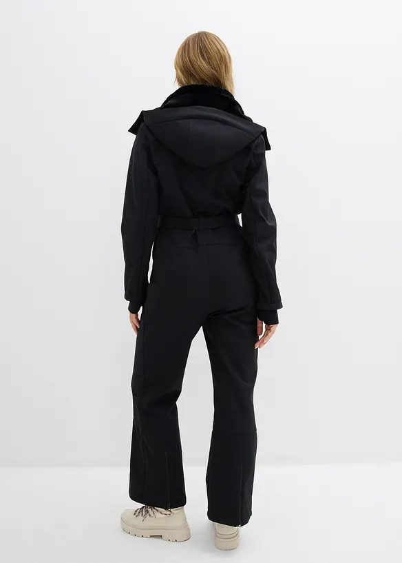 Softshellový lyžařský overal s teplou podšívkou, voděodolný, bonprix