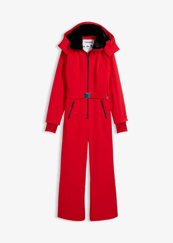 Softshellov&yacute; lyžařsk&yacute; overal s teplou pod&scaron;&iacute;vkou, voděodoln&yacute;, bonprix