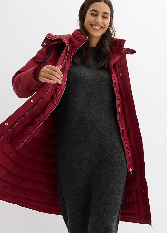 Voděodolný outdoorový kabát, vzhled 2 v 1, bonprix