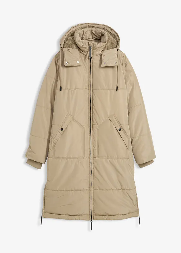 Voděodolný prošívaný kabát, bonprix