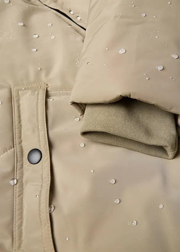 Voděodolný prošívaný kabát, bonprix
