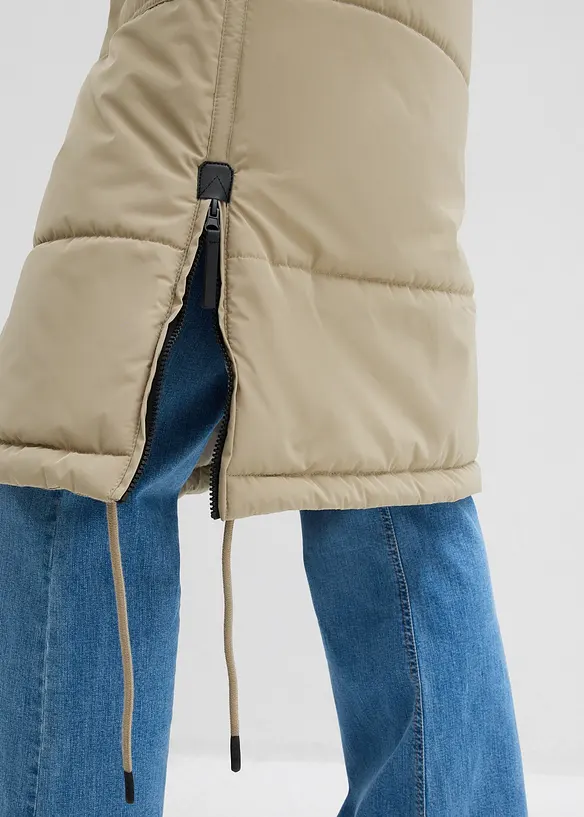 Voděodolný prošívaný kabát, bonprix