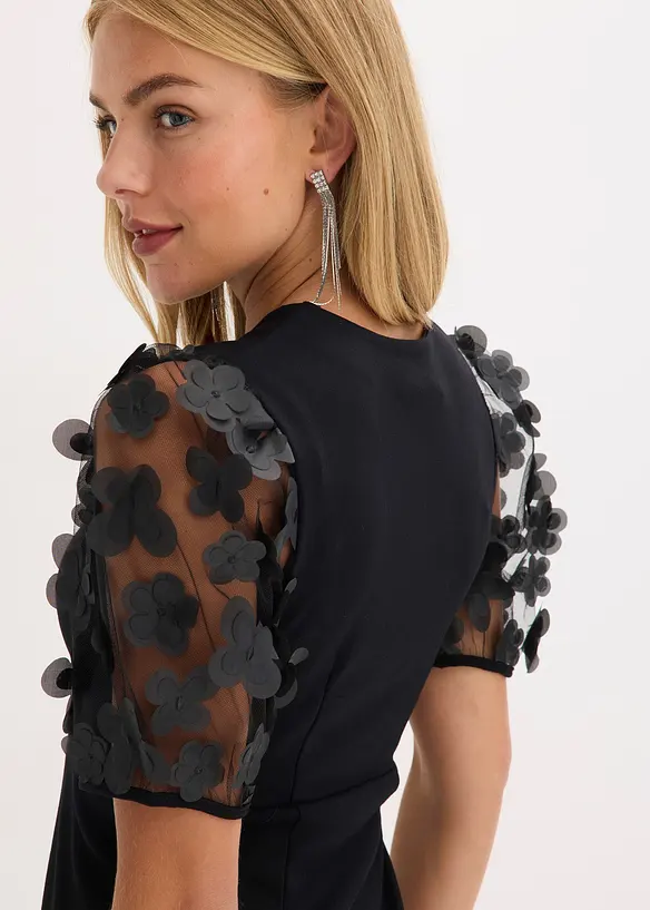 Minišaty s rukávy z organzy, bonprix