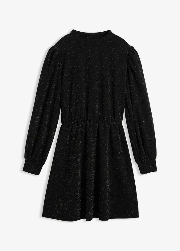 Třpytivé šaty z pevného interlockového materiálu, bonprix