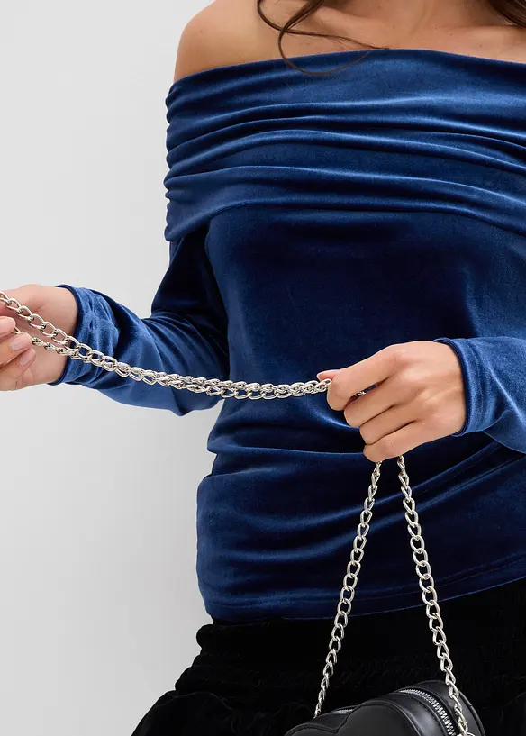 Carmen triko z měkkého sametu, bonprix