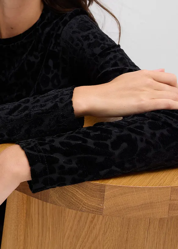 Žerzejové triko s dlouhým rukávem, bonprix