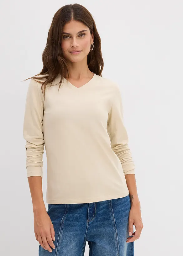 Přiléhavé triko s dlouhým rukávem, bonprix