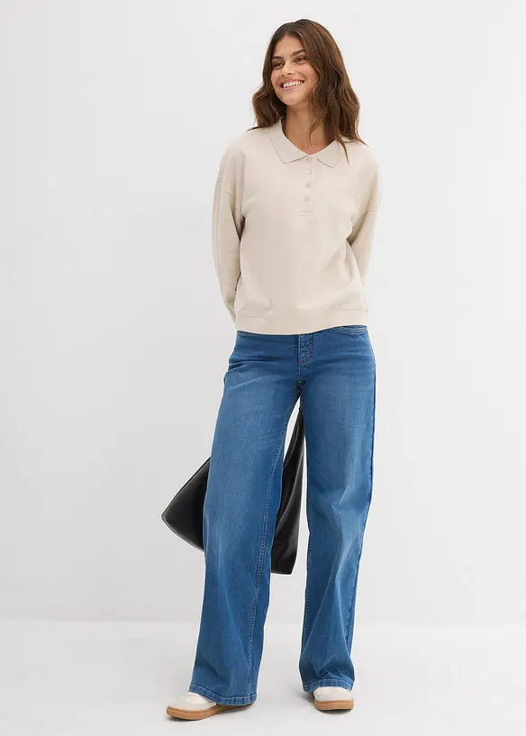 Mikina z čisté organické bavlny, bonprix