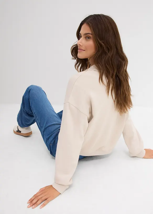 Mikina z čisté organické bavlny, bonprix