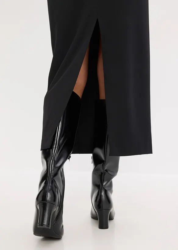 Midi sukně z viskózové směsi, bonprix