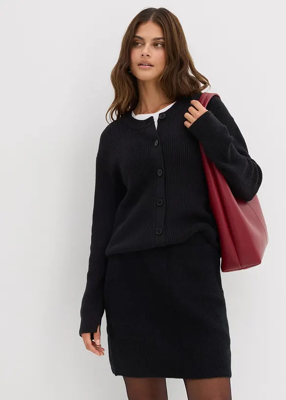 Kr&aacute;tk&aacute; pleten&aacute; sukně, bonprix