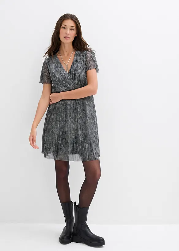 Krátké třpytivé šaty, bonprix